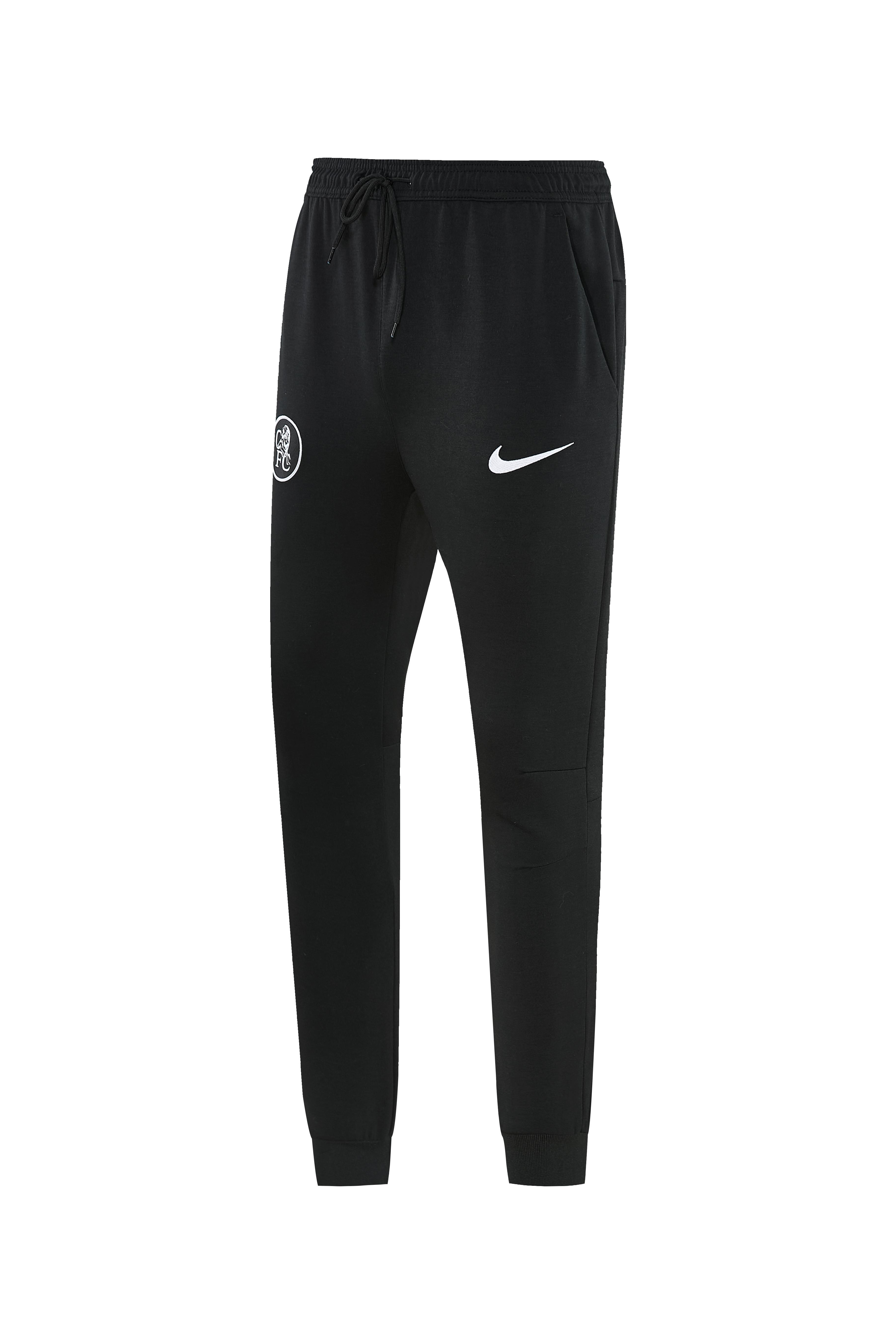 25/26 Chelsea Black Full Zipper Hoodie Windbreaker + Long Pants