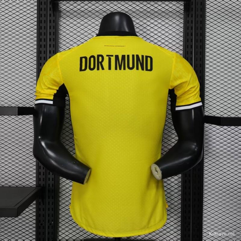 25/26 Player Version Borussia Dortmund Yellow with Black Trim Cup Jersey