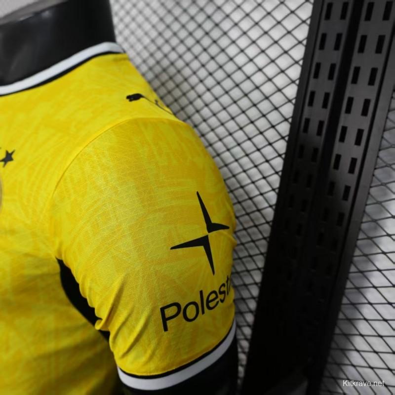 25/26 Player Version Borussia Dortmund Yellow with Black Trim Cup Jersey