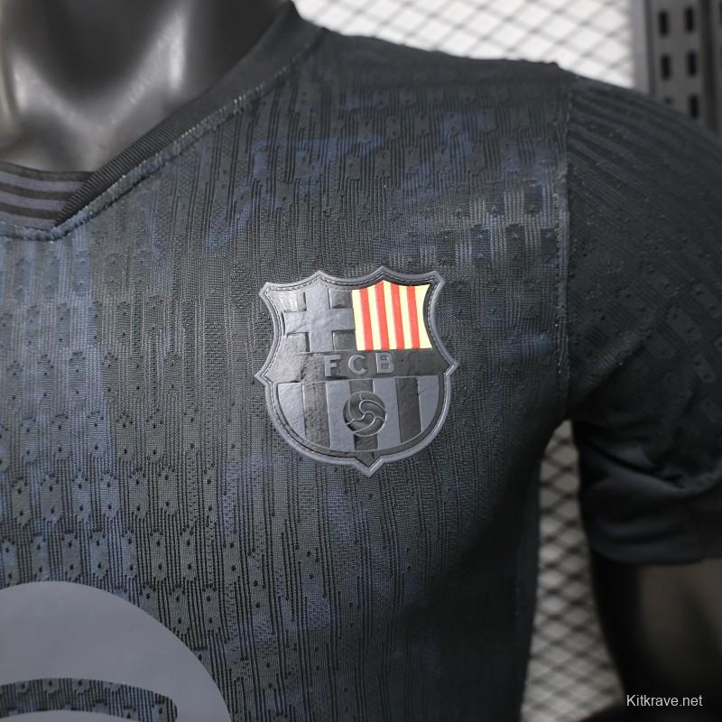 Player Version 26/27 FC Barcelona All-Black with Spotify Sponsor Special Edition Jersey