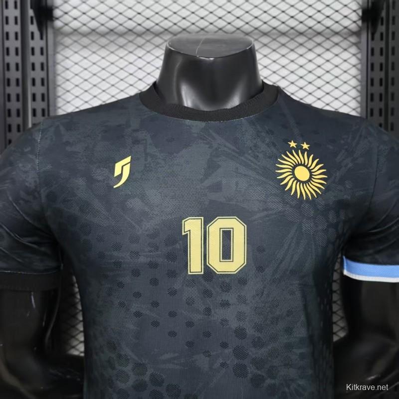Player Version 2026 Argentina Black with Gold Sun Special Edition Jersey