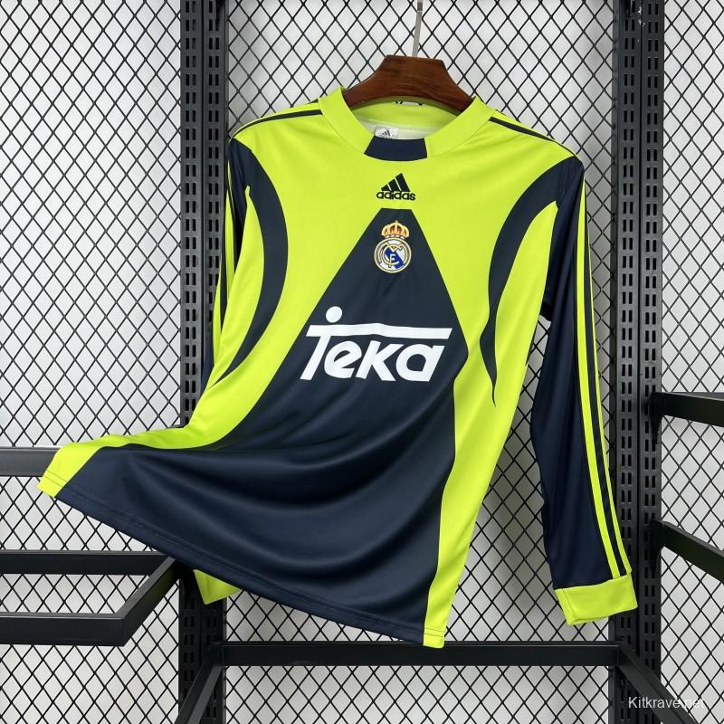 1999/00 Retro Real Madrid Goalkeeper Long Sleeve Jersey