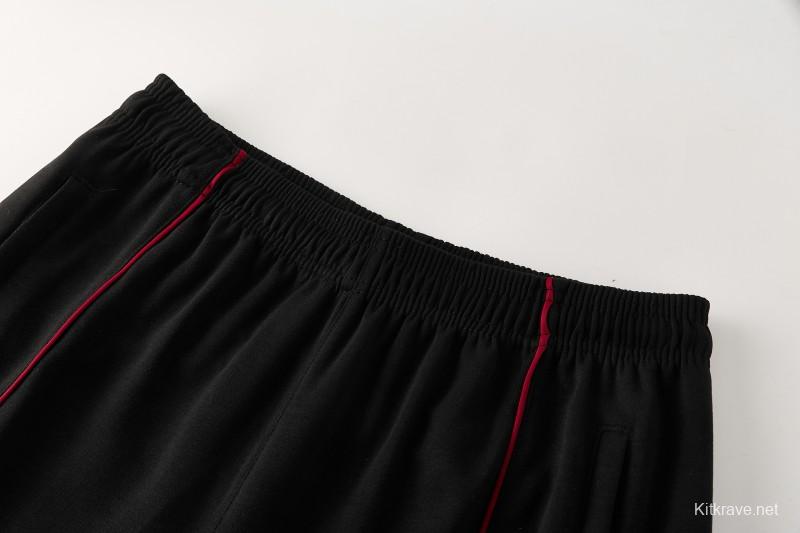 26/27 Liverpool  Black Full Zipper Hooded Jacket Tracksuit + Long Pants