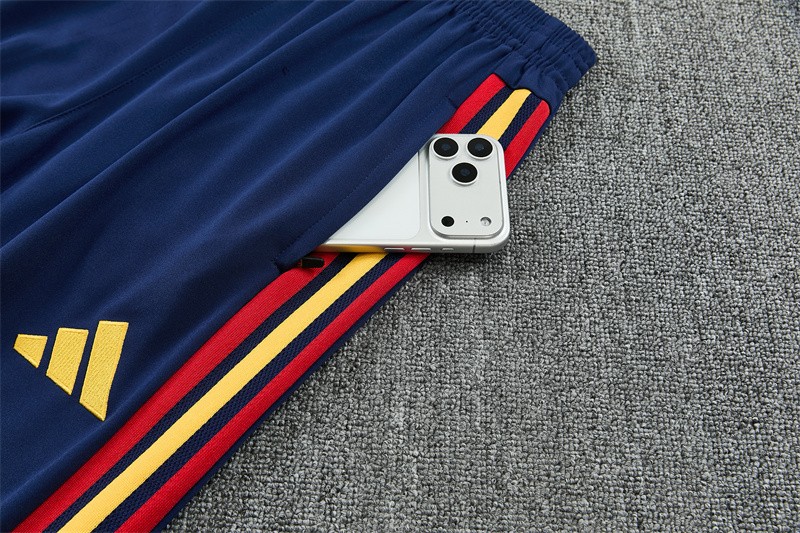 26/27 Spain Away White Half Zipper Jacket Tracksuit + Long Pants