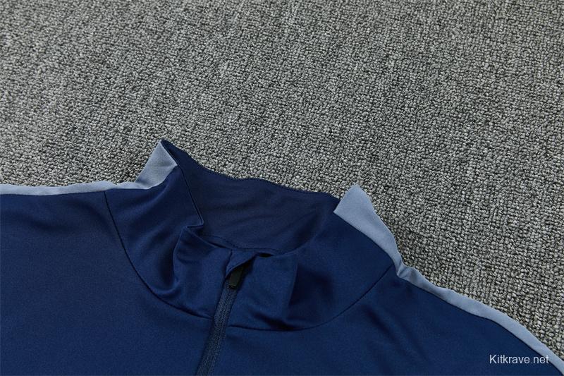 2026 England Navy Blue  Half Zipper Jacket Tracksuit + Long Pants (Nike)