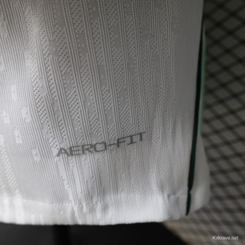 Player Version 2026 Nigeria  White with Green Flame Away Jersey