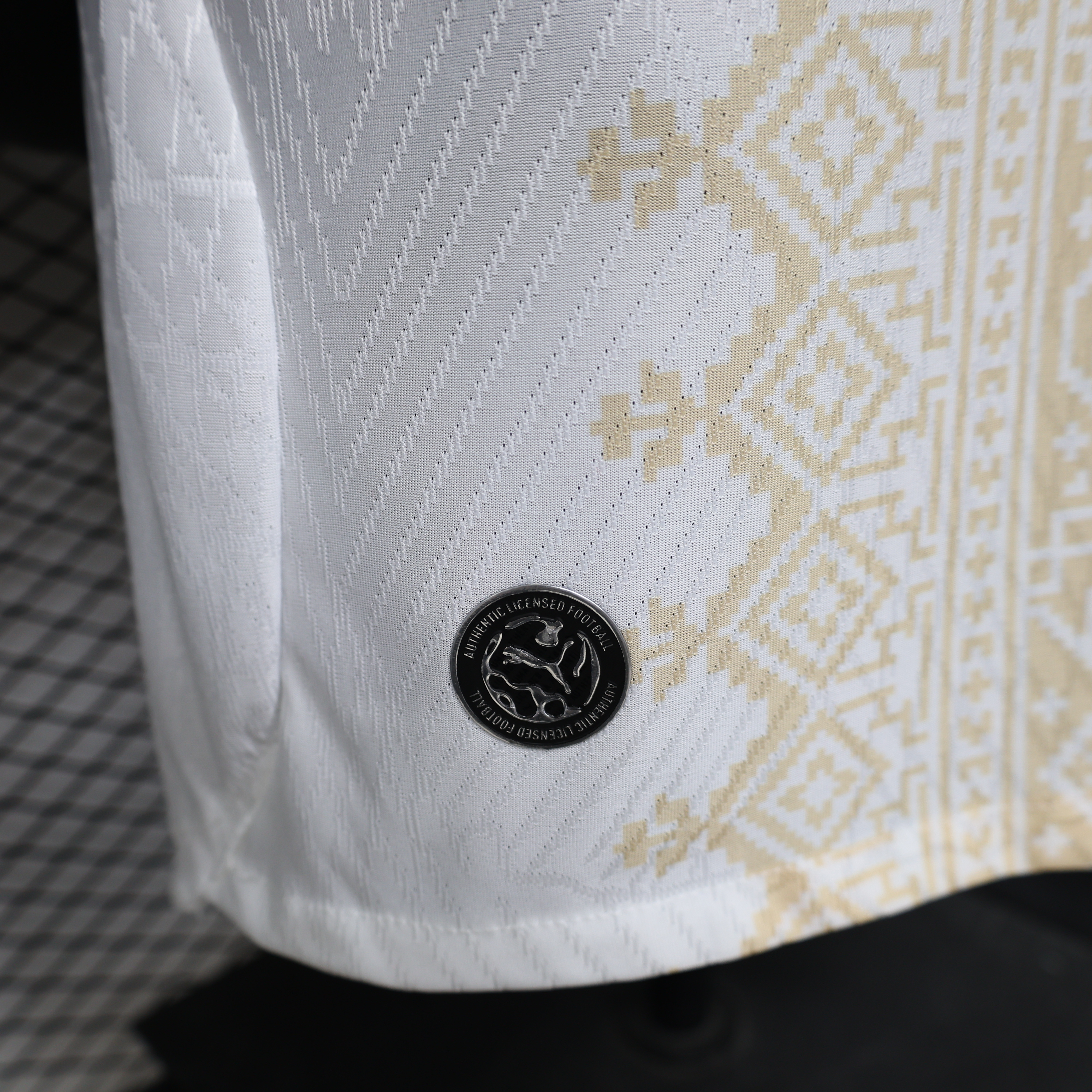 Player Version 26/27  Morocco  Away  White & Gold Amazigh Pattern Jersey