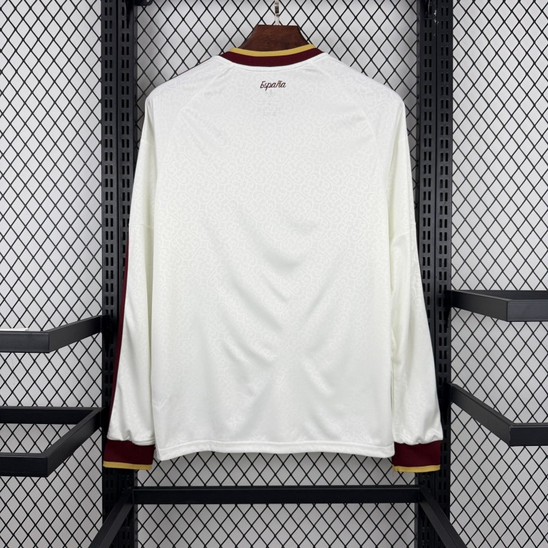 2026 Mens Spain World Cup Away Long Sleeve Jersey