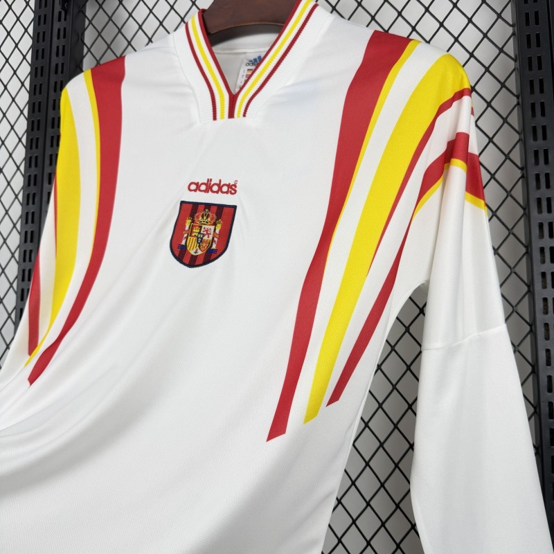 1996 Retro Spain Away Long Sleeve Jersey