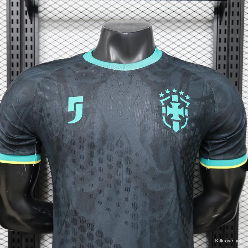 Player Version 26/27  Brazil  Charcoal Black & Mint Teal  Special Edition Jersey