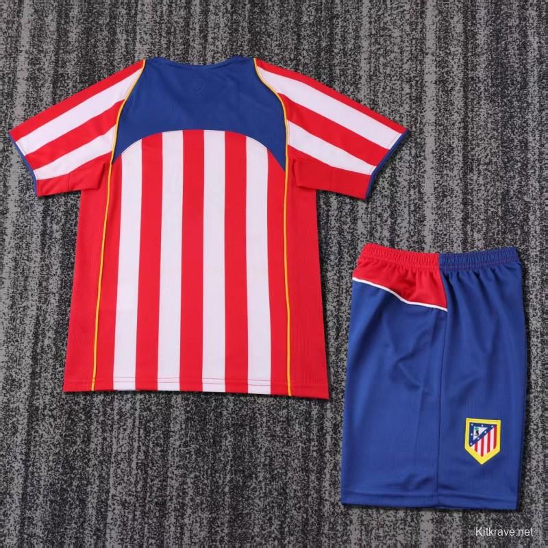 Retro Kids 04/05 Atletico Madrid Home Jersey