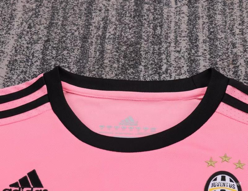 Retro Kids 15/16 Juventus Away Pink Jersey