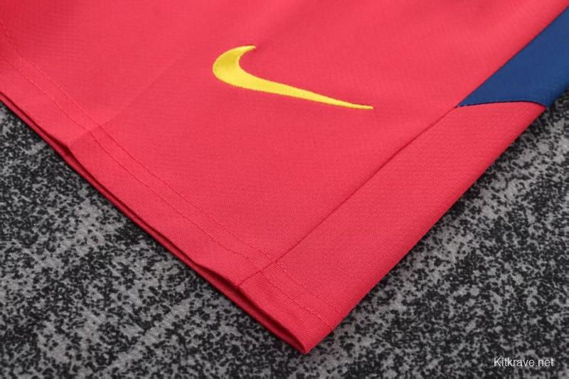 Retro Kids 10/11 Barcelona Red Blue Home Long Sleeve Jersey