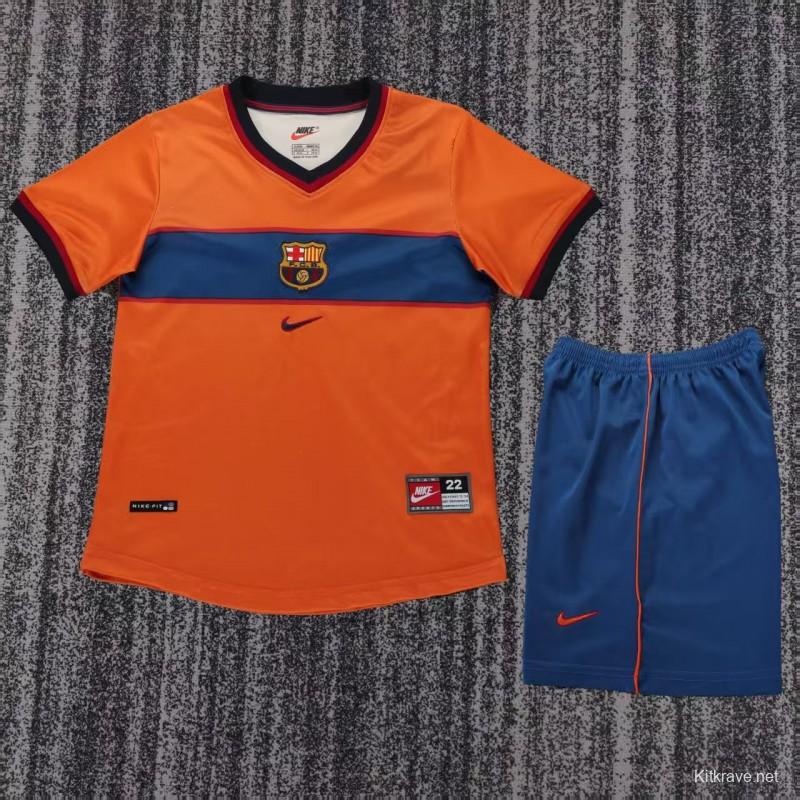 Retro Kids 98/99 Barcelona Third Jersey