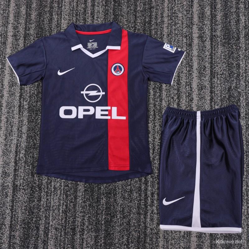 Retro Kids 01/02 PSG/Paris Saint-Germain Home Jersey