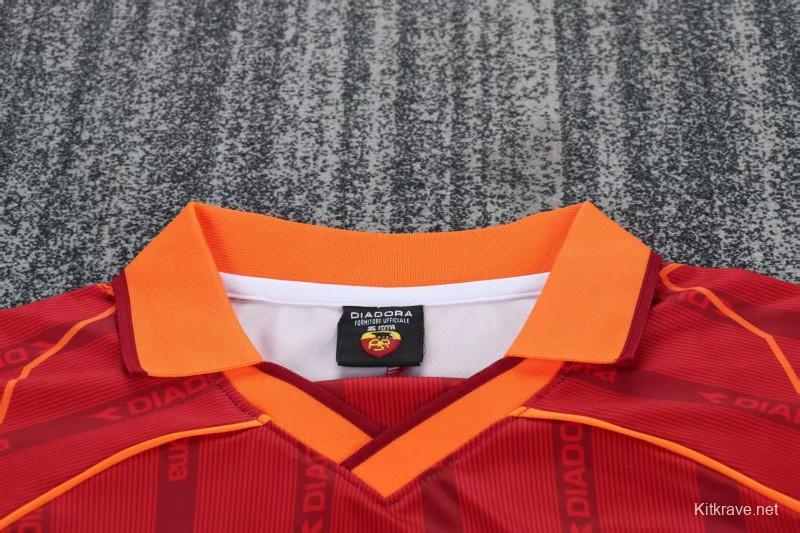 Retro Kids 99/00 Roma Home Jersey