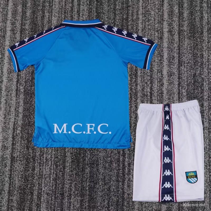 Retro Kids 97/98  Manchester City Home Jersey