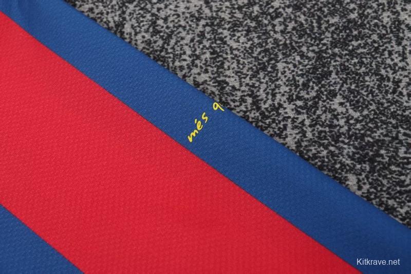 Retro Kids 10/11 Barcelona Red Blue Home Long Sleeve Jersey