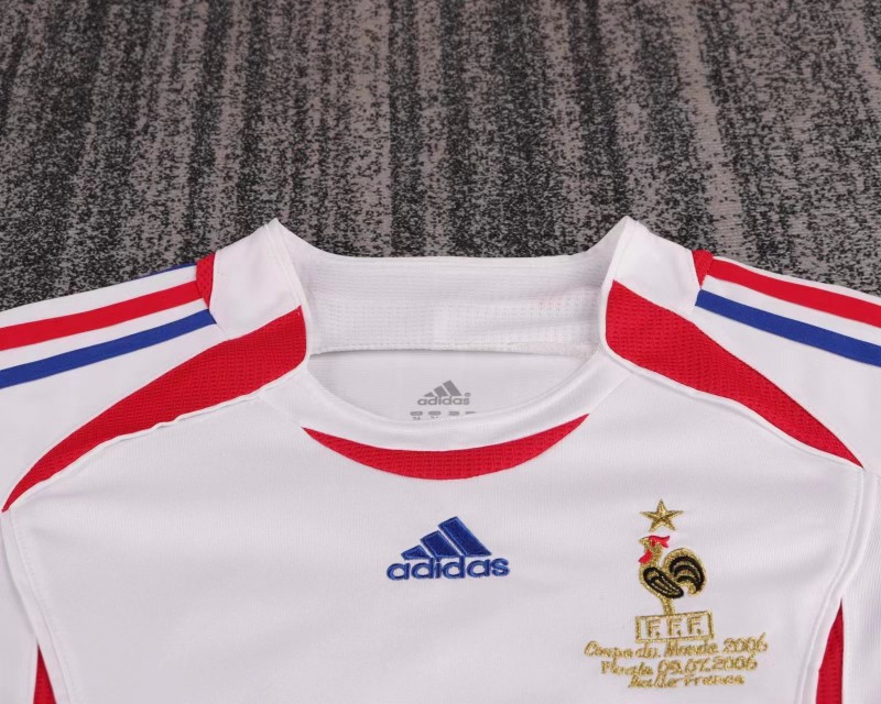 Retro Kids 2006 France White Away Jersey