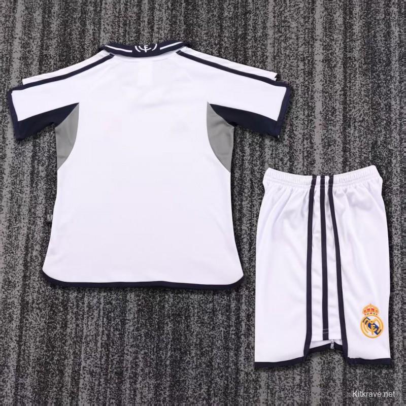 Retro Kids 00/01 Real Madrid Home Jersey