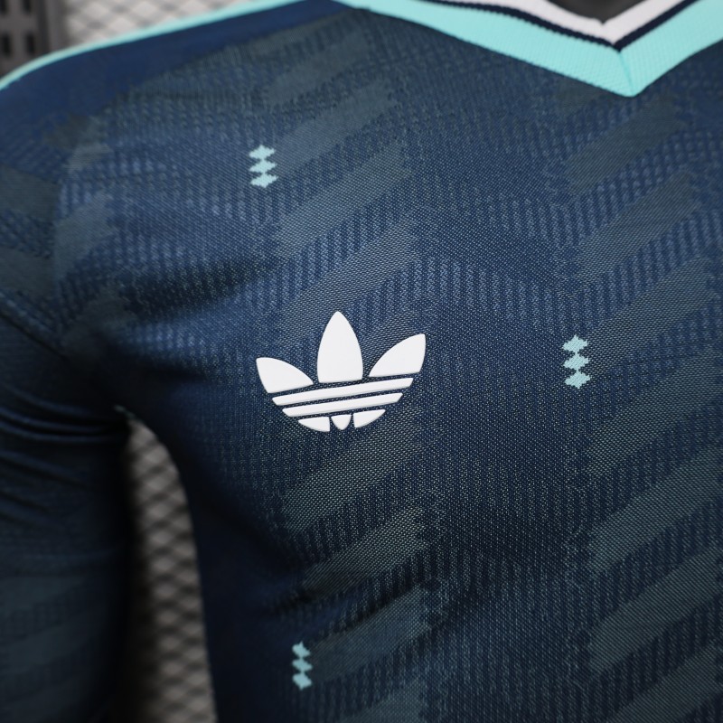 Player Version 2026 Germany Away Navy Blue  Long Sleeve Jersey