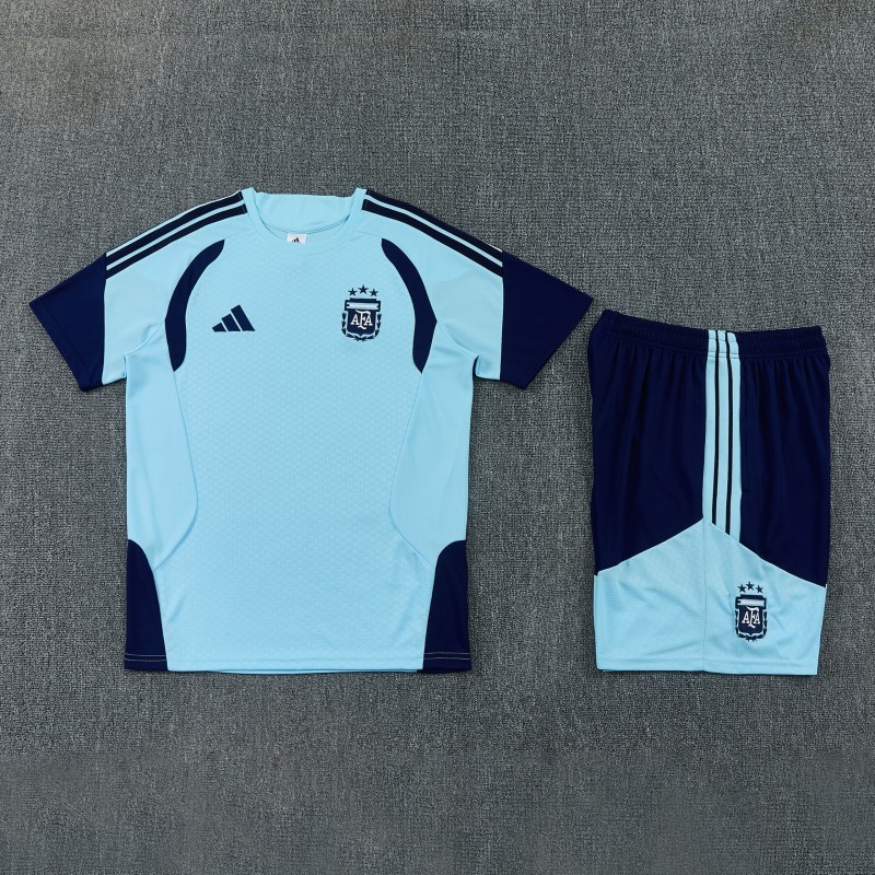 26/27 Argentina Sky Blue Short Sleeve+Soccer Shorts