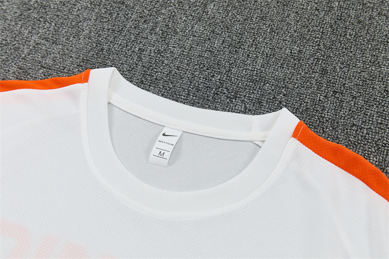 26/27  Netherlands Home White Short Sleeve + Soccer Shorts