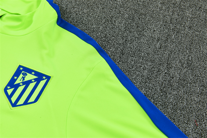 26/27 Atlético Madrid Third Fluorescent Green Half Zipper Jacket Tracksuit + Long Pants