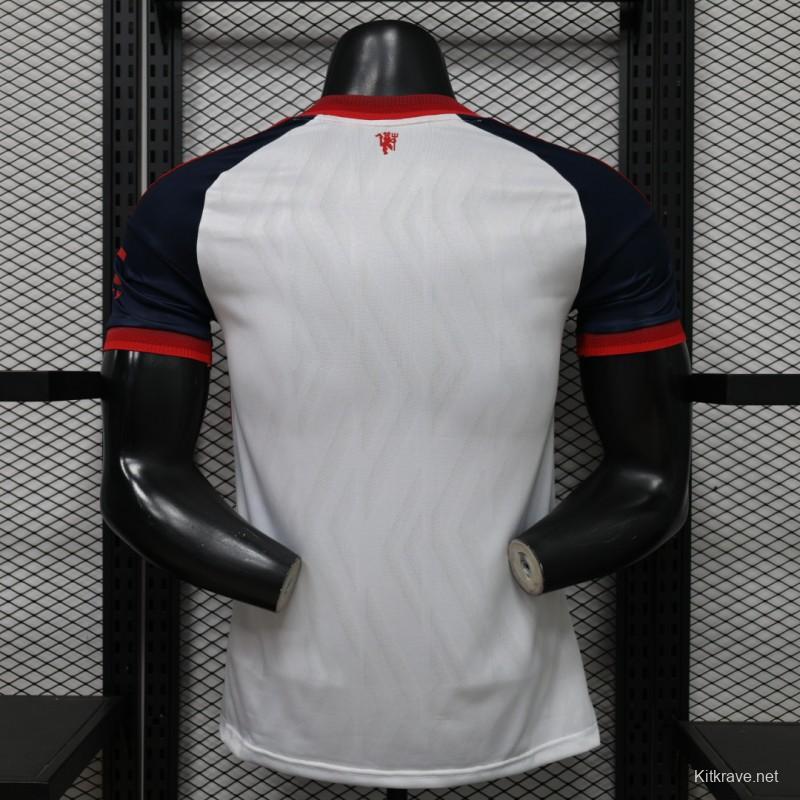 Player Version 26/27 Manchester United Navy & White V-Panel Away Jersey