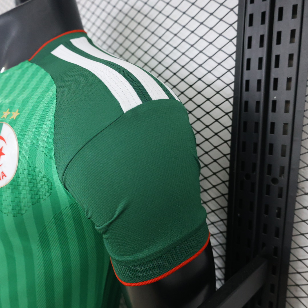 Player Version 26/27  Algeria Green Stripe V-Neck Special Edition Jersey