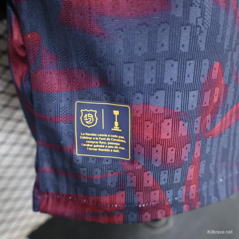 Player Version 26/27 FC Barcelona Navy Blue & Red  Special Edition Jersey
