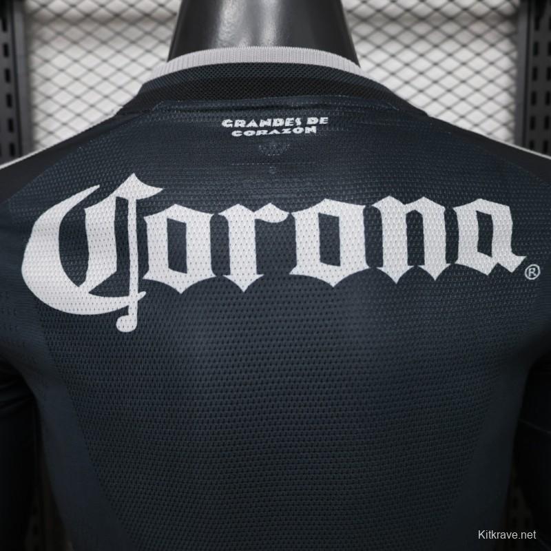 Player Version 26/27 Club América Charcoal Black Long Sleeve Away Jersey