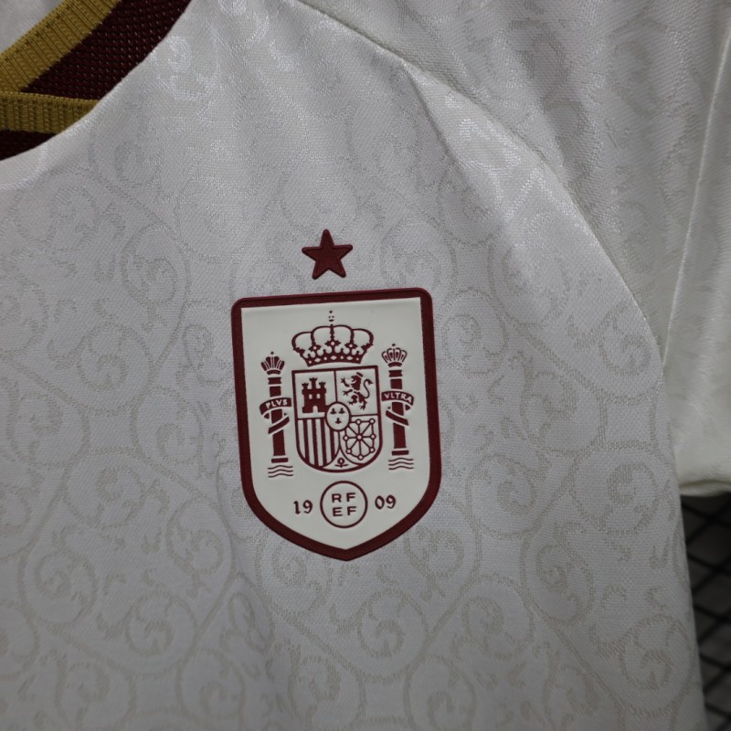 Player Version Womens  26/27  Spain White Away Jersey