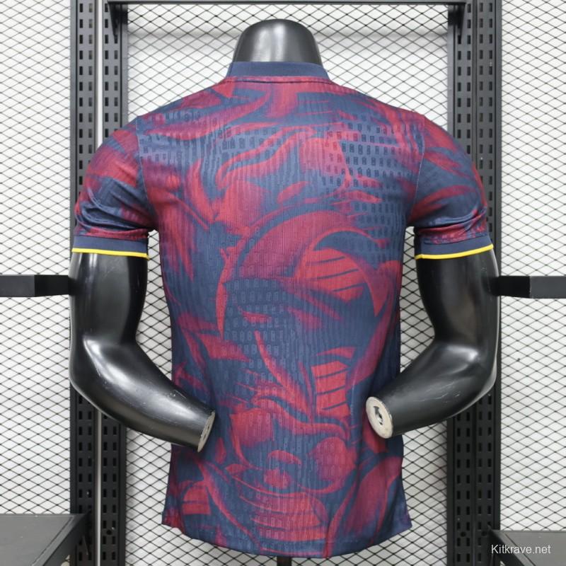 Player Version 26/27 FC Barcelona Navy Blue & Red  Special Edition Jersey