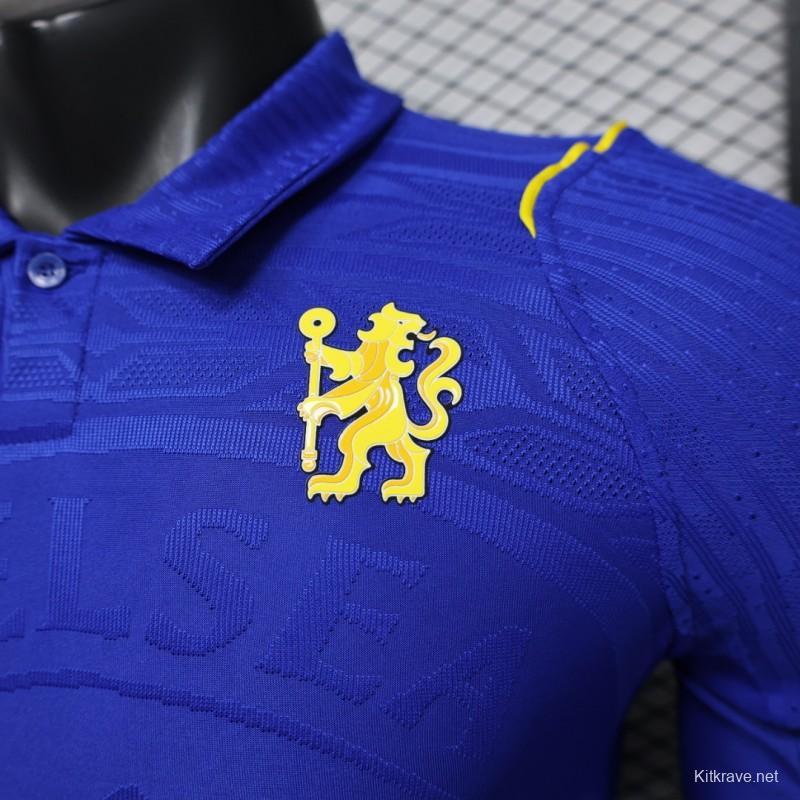 Player Version 26/27 Chelsea Home Polo Collar Long Sleeve Jersey