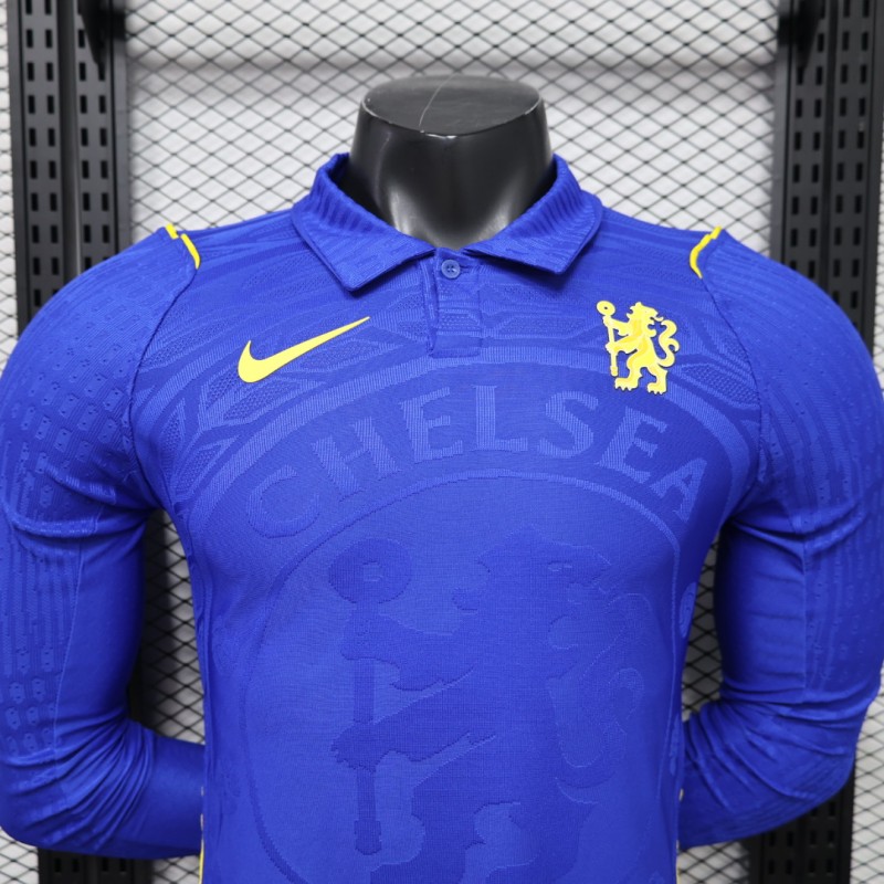 Player Version 26/27 Chelsea Home Polo Collar Long Sleeve Jersey