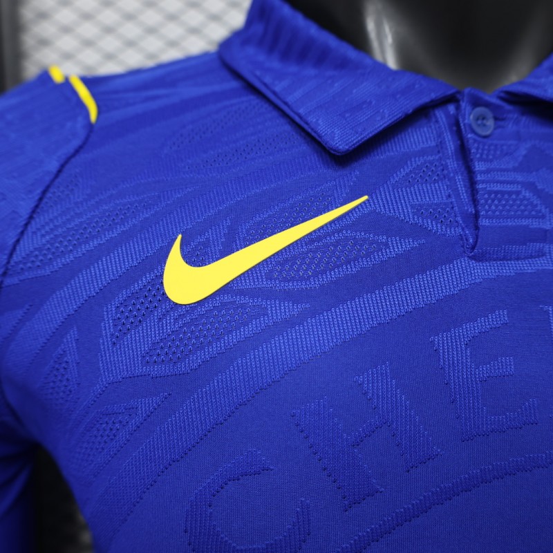Player Version 26/27 Chelsea Home Polo Collar Long Sleeve Jersey