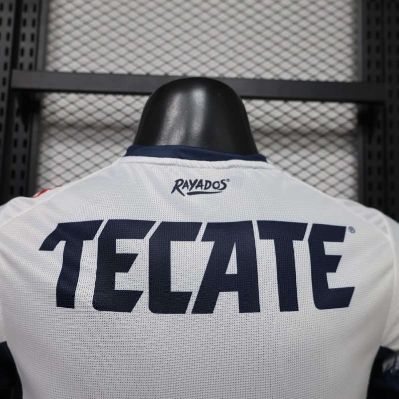 Player Version 26/27 Monterrey Away White Navy Jersey