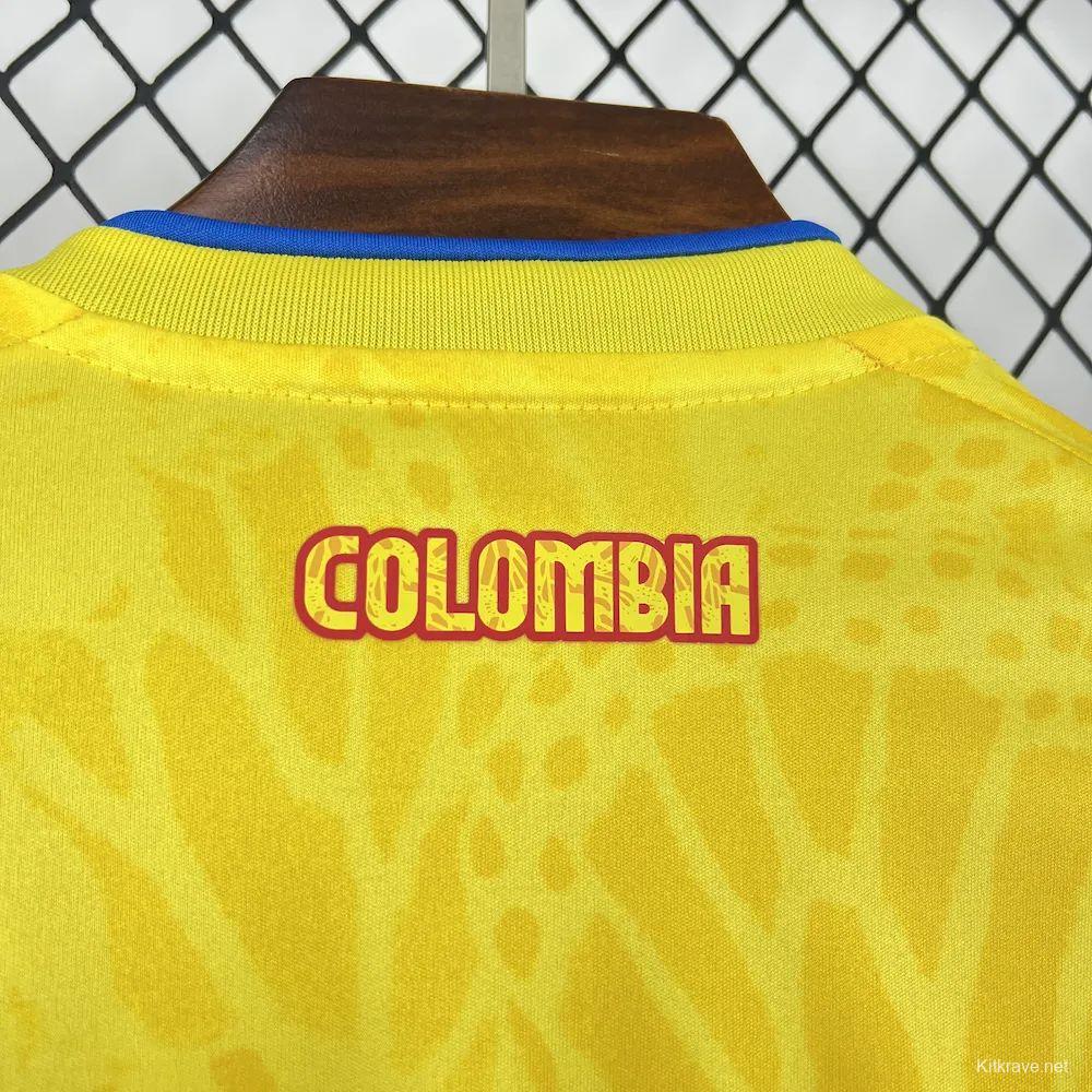 2026 Mens Colombia World Cup Home Long Sleeve Jersey