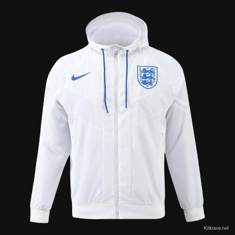 2024 England White Windbreaker