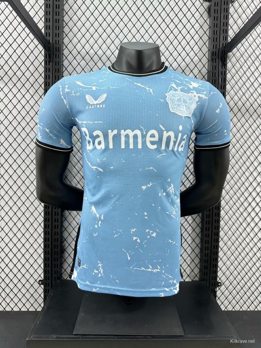 Player Version 23/24 Bayer 04 Leverkusen Away Blue Jersey
