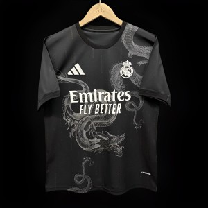 23/24 Real Madrid Black Dragon Jersey