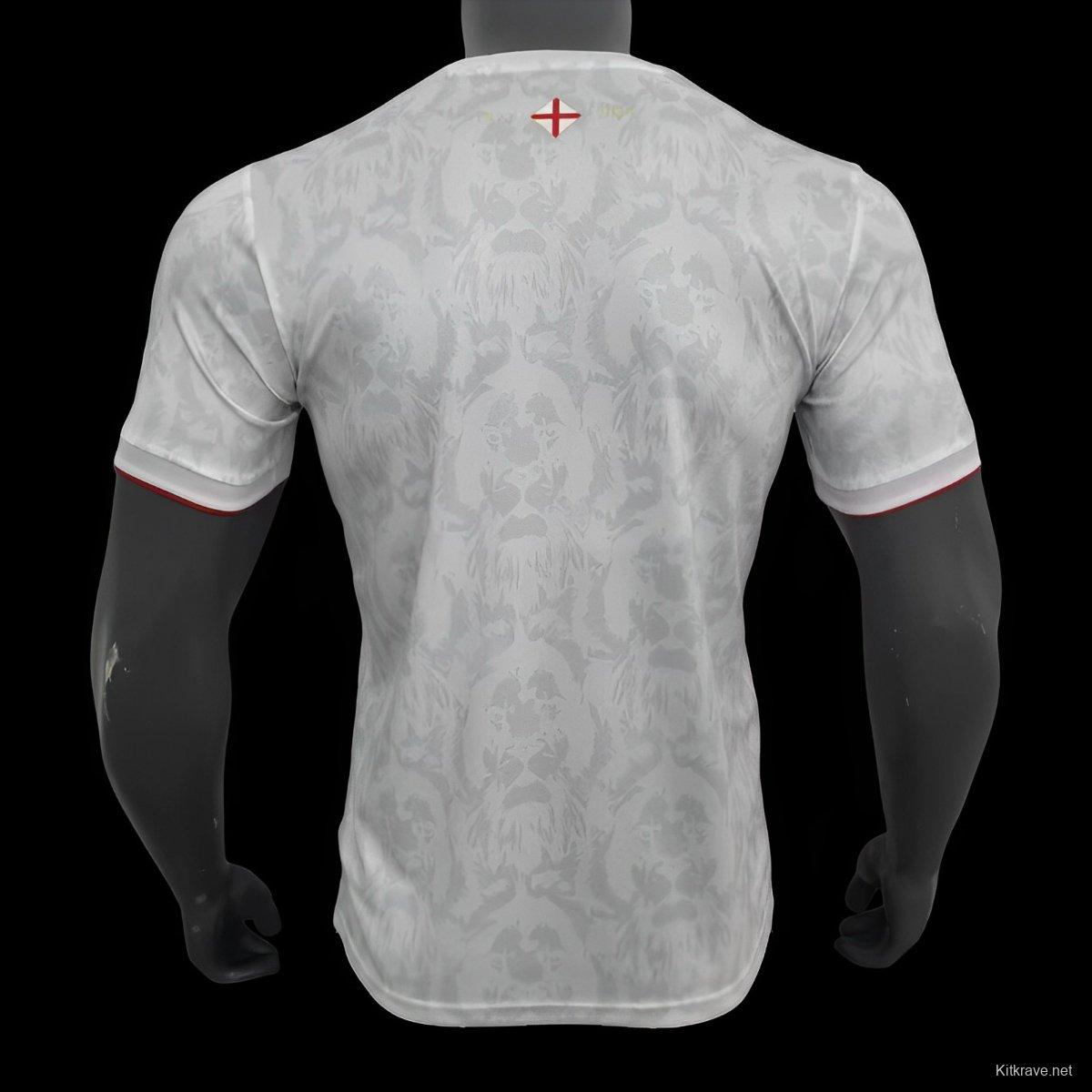 2024 England Comma White Footbal Jersey