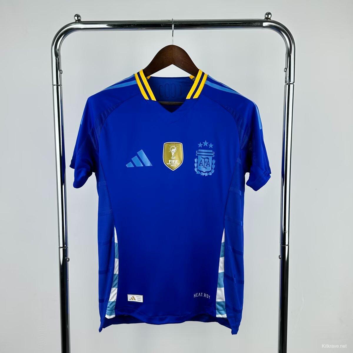 Player Version 2025 Argentina Away Blue Jersey