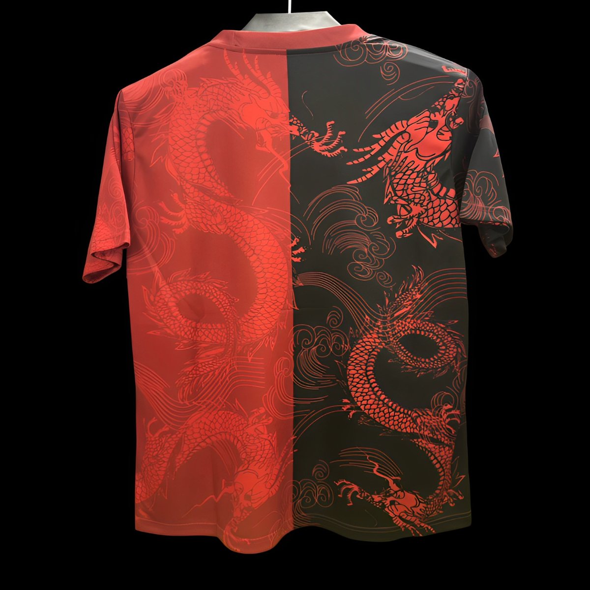 25/26 Real Madrid Red and Black with Split Dragon Design Jersey