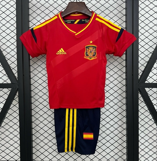 2012 Kids Spain Home Size 16-28 Jersey