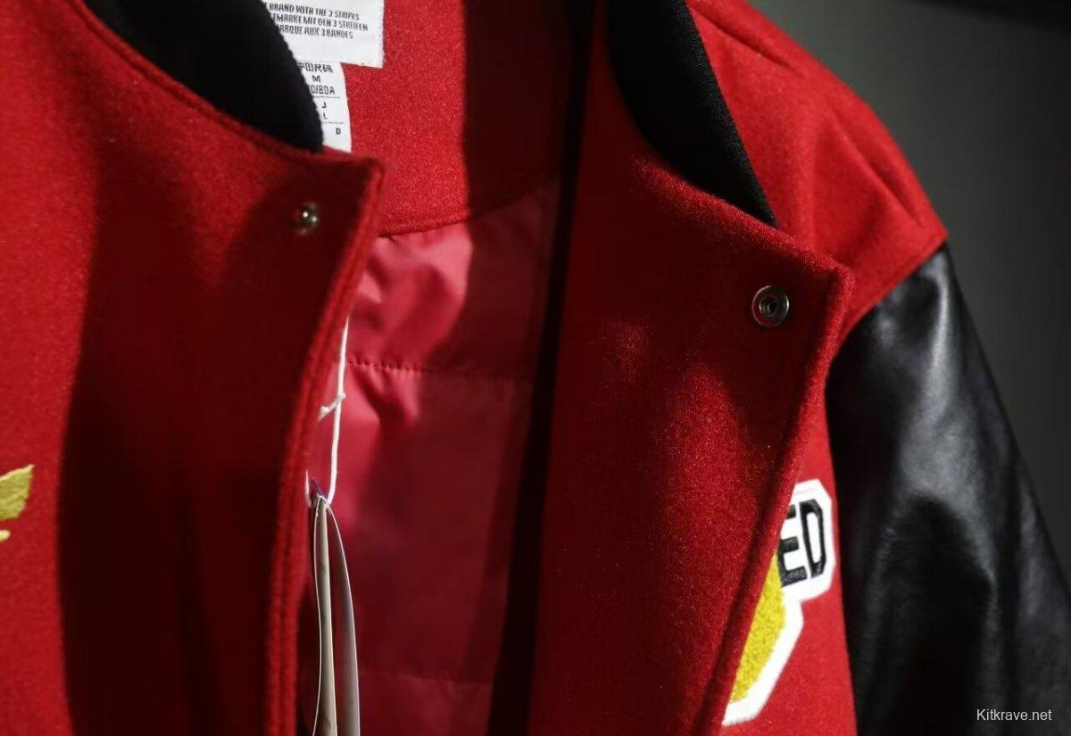 24/25 Manchester United Letterman Red/Black Jacket