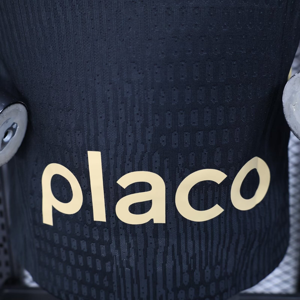 Player Version 25/26 Santos FC Black with Textured Pattern Jersey With Full Sponsors