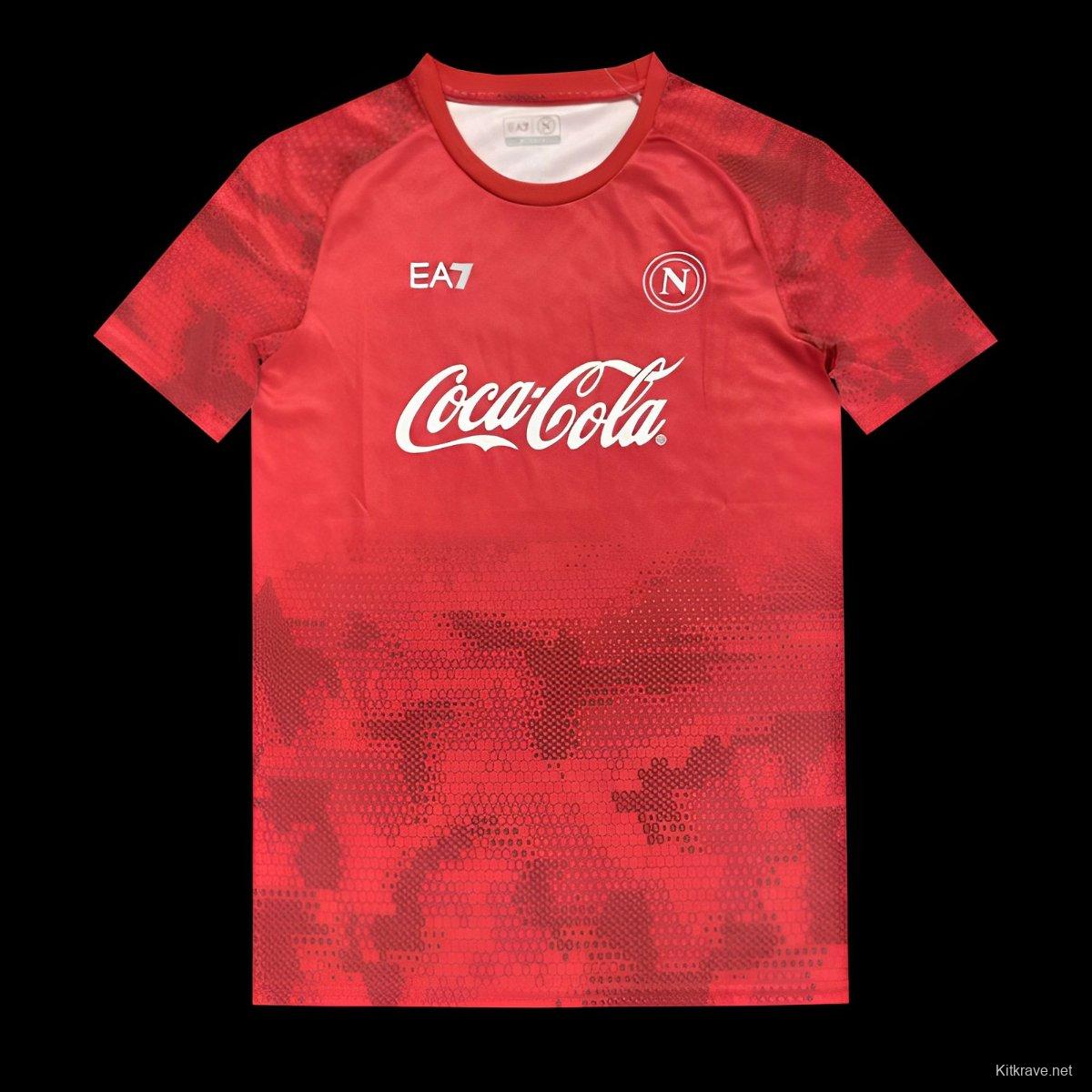 25/26 Napoli Red Pre-Match Jersey