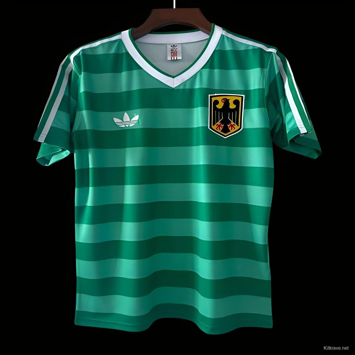 Retro 1984 Germany Away Green Jersey